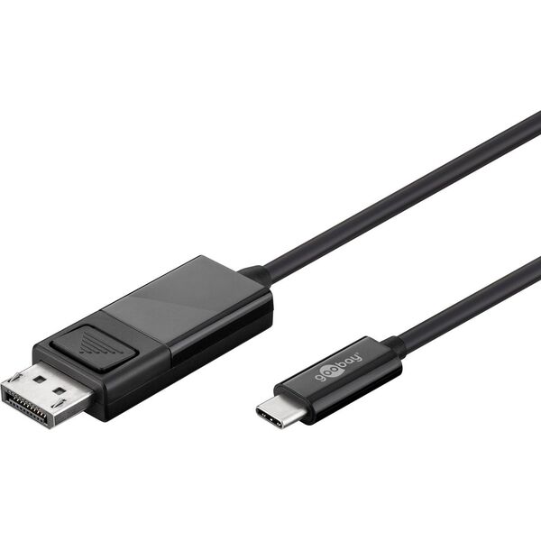 Kabel USB Goobay USB-C - DisplayPort 1.2 m Czarny (79295)