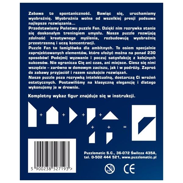 Big Fun Republic Edukacyjne Puzzle - seria Fan (14025)