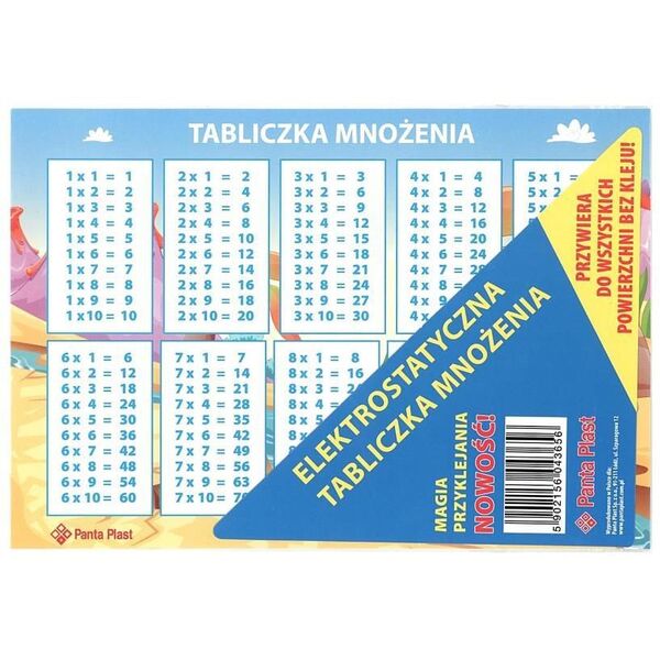 Panta Plast Elektrostatyczna Tabliczka Mnożenia
