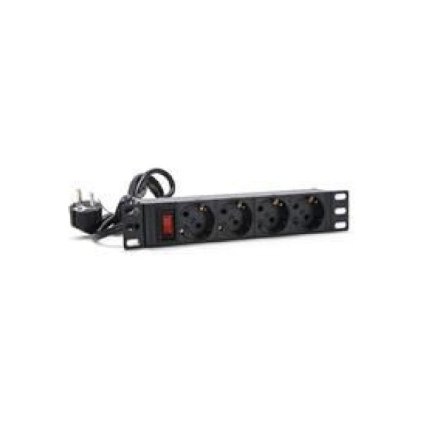 DigitalBOX rack 10'' pozioma 4 gniazda S 16A (STLPDU04C-G-H1U-1.8)