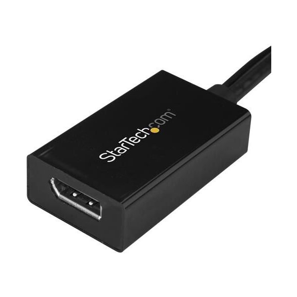 Adapter AV StarTech DVI-D - DisplayPort + USB-A czarny (DVI2DP2)