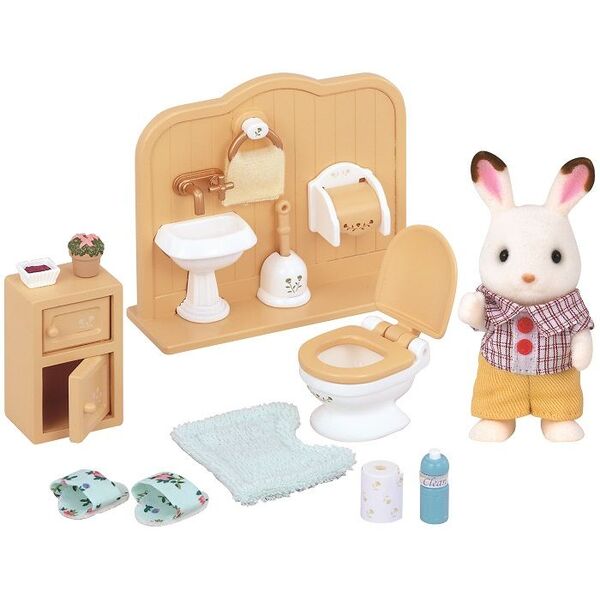 Figurka Epoch Sylvanian Families Zestaw z bratem królików z czekoladowymi uszkami (5015)