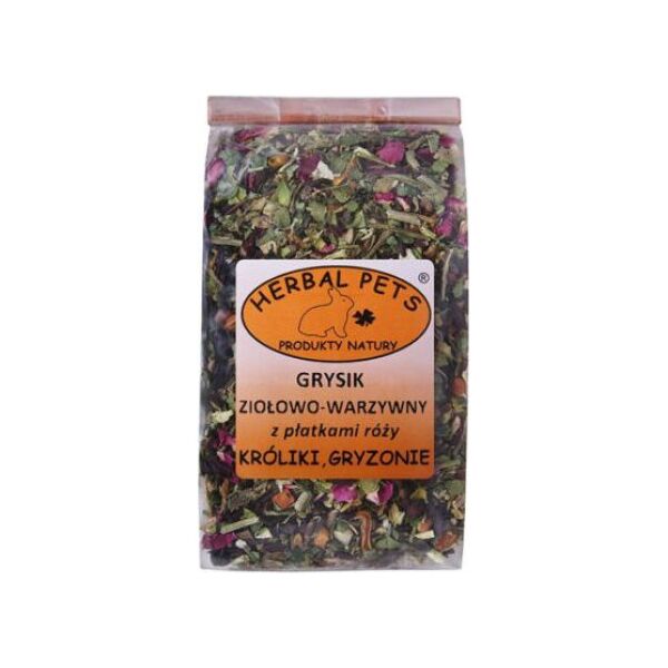 Herbal Pets Grysik ziołowo-warzywny z płatkami róży