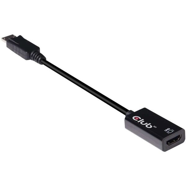 Kabel Club 3D DisplayPort - HDMI 0.2m czarny (CAC-1080)
