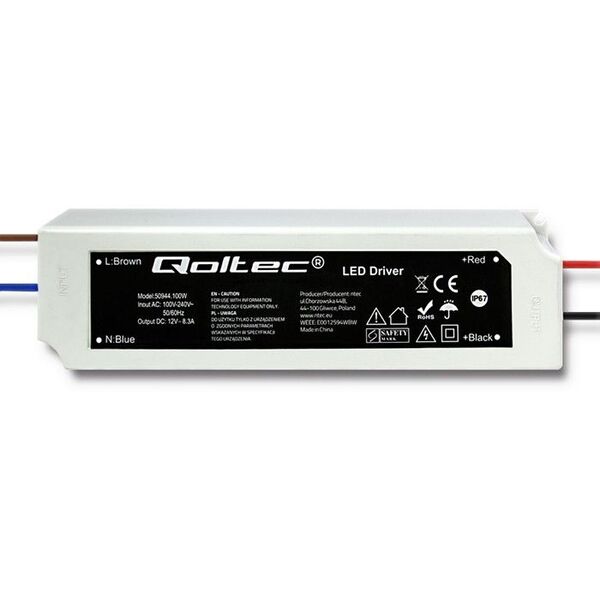 Qoltec Zasilacz LED Driver 100W 8.3A (50944)