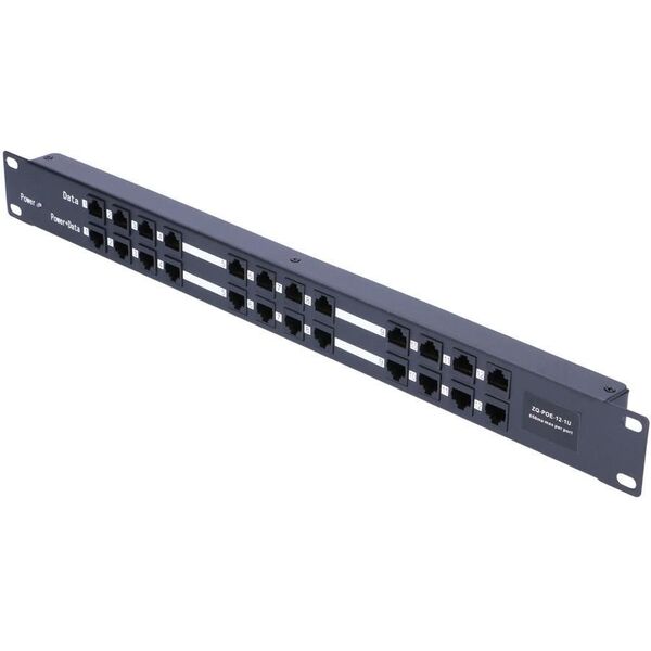 ExtraLink Patch panel 19" 12x Rj45 PoE Injector (EX.1971)