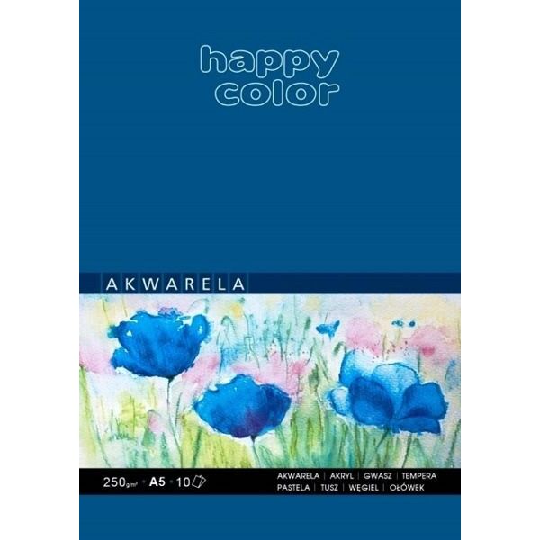 Happy Color Blok do malowania A5 10k biały