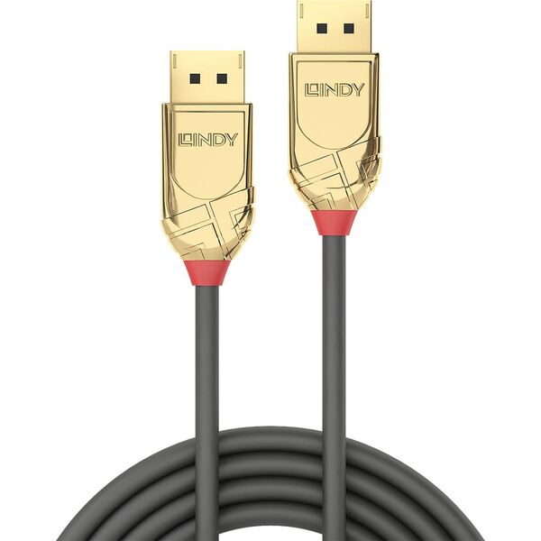 Kabel Lindy DisplayPort - DisplayPort 20m złoty (36298)