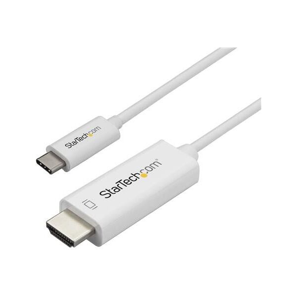 Kabel USB StarTech USB-C - HDMI 1 m Biały (CDP2HD1MWNL)