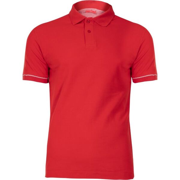 Lahti Pro Koszulka bawełniana polo czerwona S (L4030701)