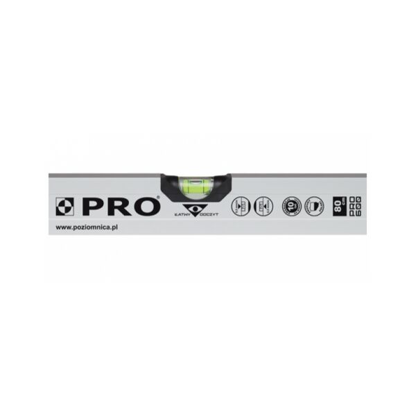 PRO Poziomnica anodowana ze wskaźnikami PRO600 60cm 3-01-01-A4-060