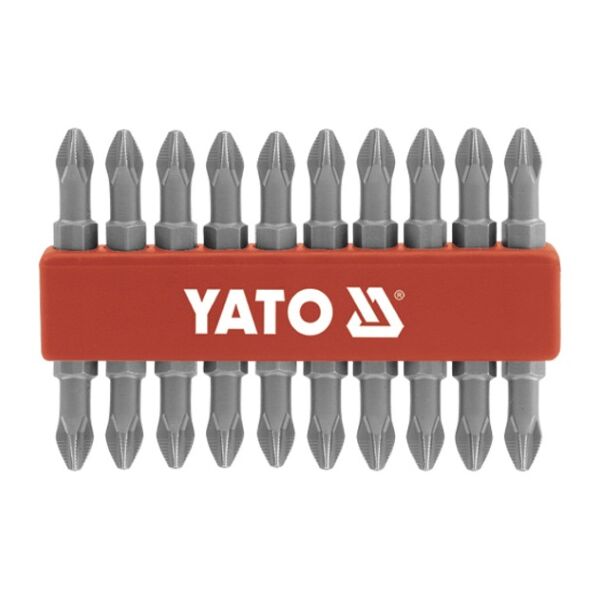 Yato Końcówki wkrętakowe dwustronne Ph2x65mm S2 1/4 10szt. YT-0481
