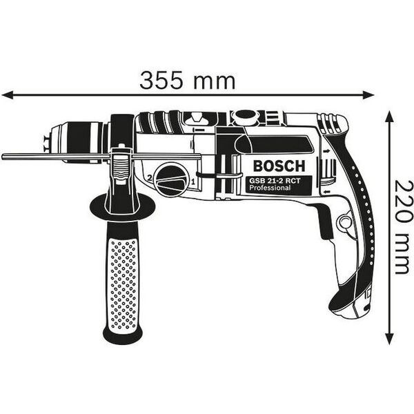 Wiertarka Bosch GSB 21-2 RCT 1300W udarowa