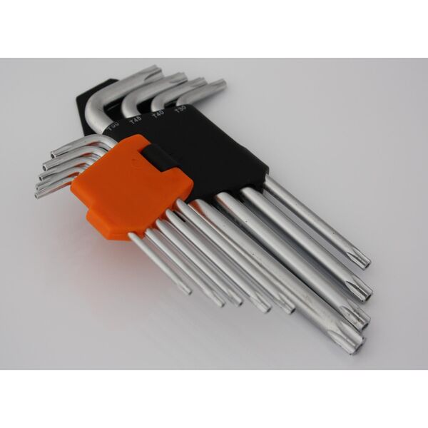 Corona Zestaw kluczy trzpieniowych torx typ L T10-T50 z otworem 9szt. (C6613)