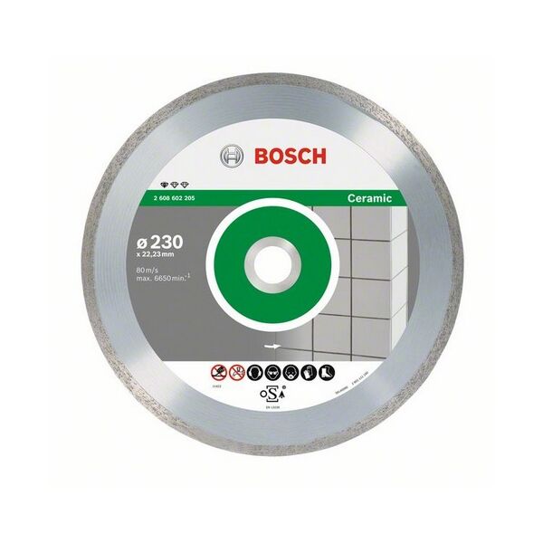 Bosch Tarcza tnąca diamentowa Standard for Ceramic 180x22x1,6mm (2608602204)