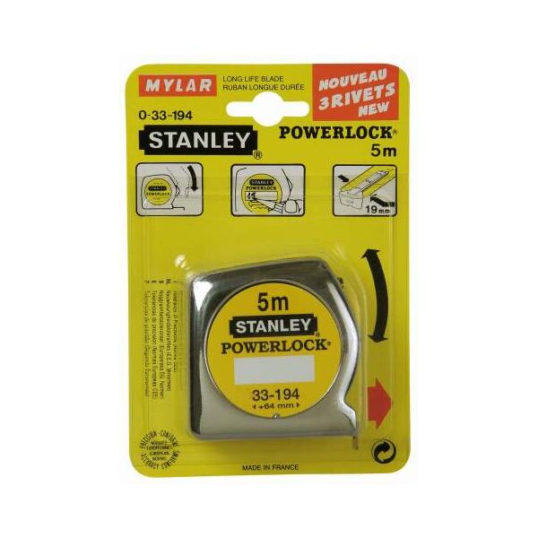Stanley Miara POWERLOCK obudowa z tworzywa 3m 12,7mm 33-238