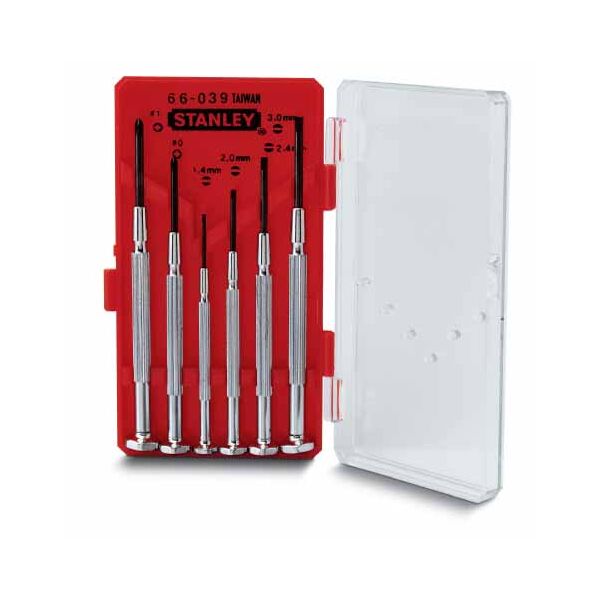 Stanley Zestaw metalowych wkrętaków zegarmistrzowskich 6szt. (66-039)
