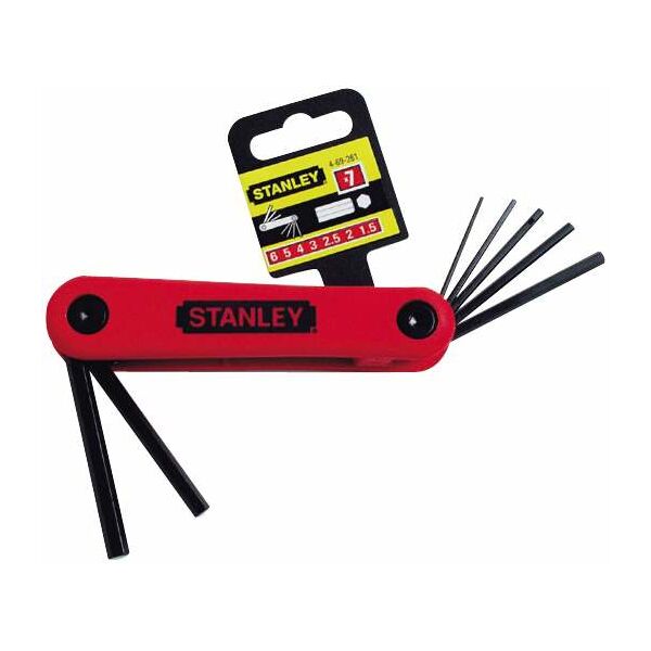 Stanley Zestaw kluczy imbusowych hex wielofunkcyjne 1,5-6mm 7szt. (69-261)
