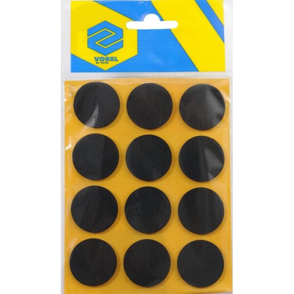 Vorel Podkładki antypoślizgowe okrągłe czarne 28mm 12szt. 74820