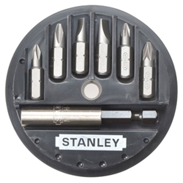 Stanley Zestaw końcówek 1/4" 2 płaskie 2Ph 2Pz + uchwyt 68-737