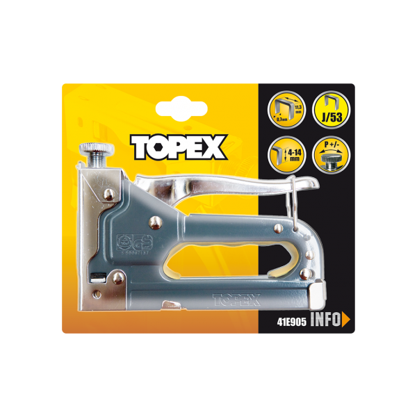 Topex Zszywacz tapicerski 14mm regulowany J14 41E905