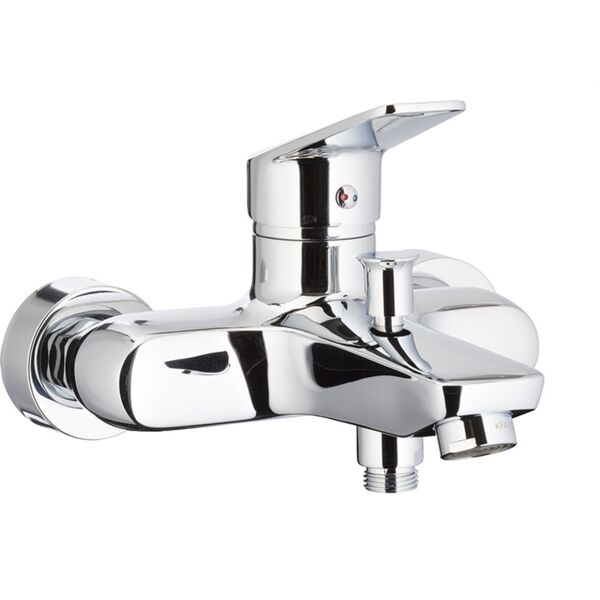 Bateria wannowa KFA Topaz ścienne chrom (4014-010-00)