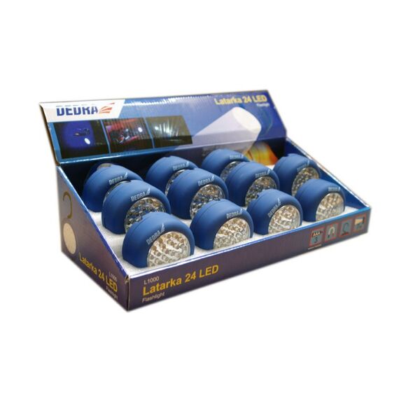 Dedra LED 24 okrągła z bateriami L1000