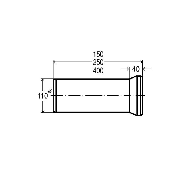 Viega Przyłącz do WC PVC 110X250mm - 101312