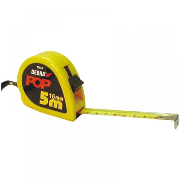 Dedra Miara zwijana POP 5m 16mm żółta (M558)