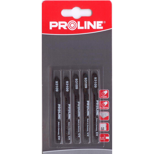 Pro-Line Brzeszczoty do wyrzynarki do plexi 50x5mm typ U 5szt. (93409)