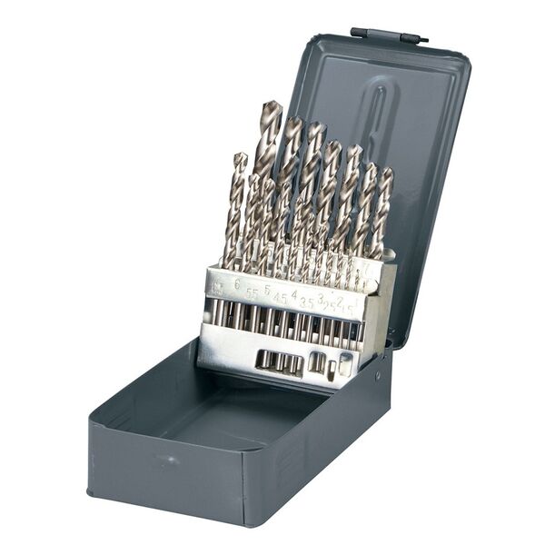 Wiertło Pro-Line do metalu HSS walcowe 1,5 2 7 4,5 4 5,5 5 1 3 2,5 3,5 6 10 6,5 7,5 8 8,5 9 9,5mm zestaw (77219)