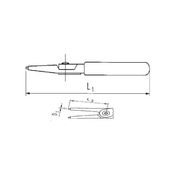 Pro-Line Szczypce do pierścieni osadczych zewnętrzne - proste 180mm 28619