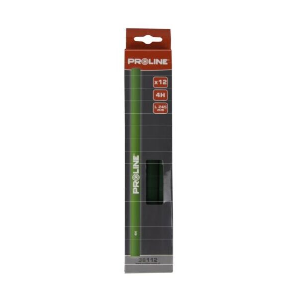 Pro-Line Ołówek murarski twardy zielony 4H 245mm 12szt. (38112)