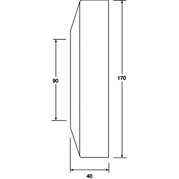 McAlpine Rozeta maskująca do przyłącza WC 90mm - WC17-90