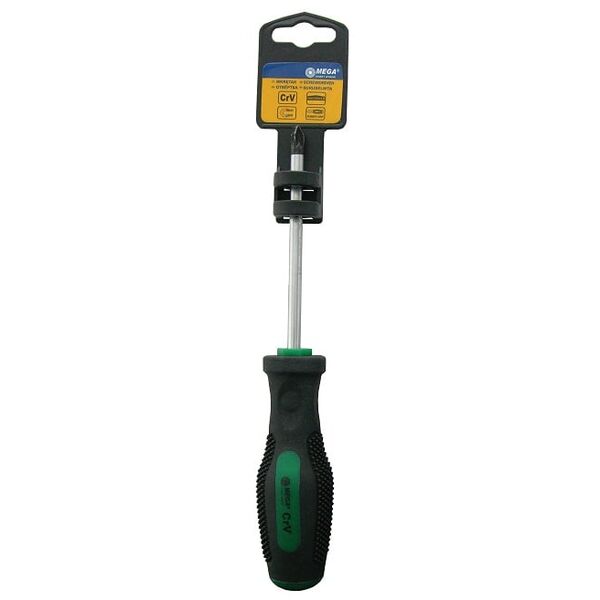 Mega Wkrętak krzyżowy PZ1x75mm na zawieszce - ZR10491