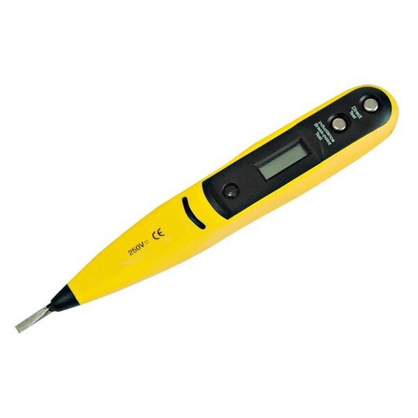 Mega Próbnik elektryczny z wyświetlaczem LCD 12-250V (10590)