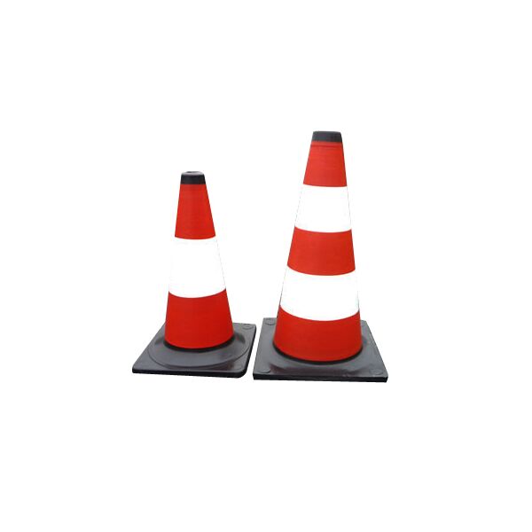 Mega Pachołek drogowy biało-czerwony 40cm odblaskowy - 35581