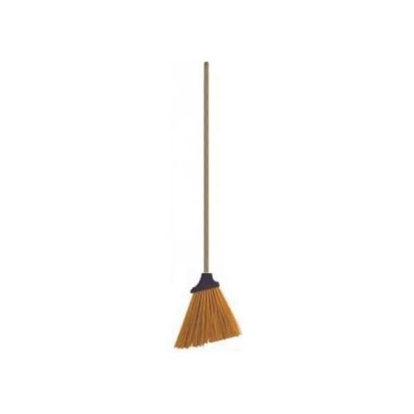 Mega Szczotka gospodarcza z drewnianym trzonem 120cm zielona - 32060