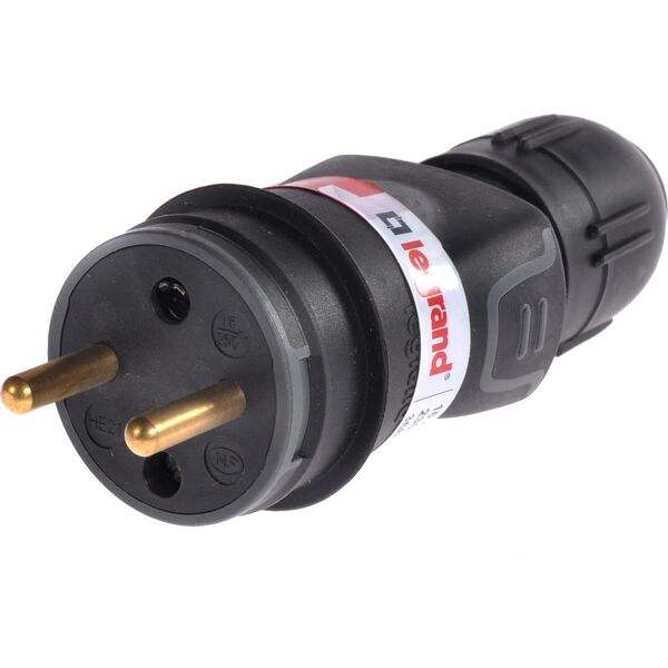 Legrand Wtyczka przenośna gumowa 16A 2P+Z 230V IP44 czarna - 50110