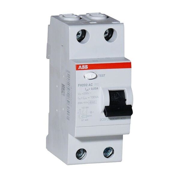 ABB Wyłącznik różnicowo-prądowy FH202 AC-25/0,03 25A 2P 2CSF202004R1250