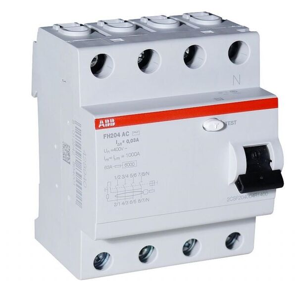 ABB Wyłącznik różnicowo-prądowy FH204 AC-40/0,03 40A 4P 2CSF204004R1400