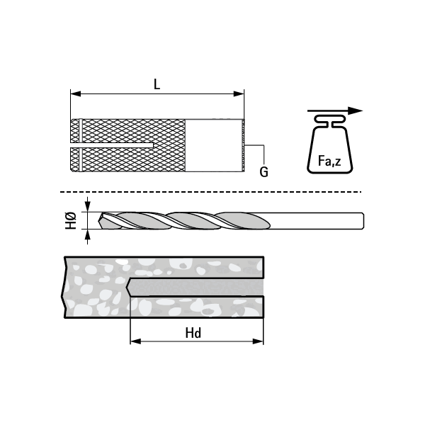 Walraven Kotwa mosiężna rozporowa BIS M10x34mm - 6107010