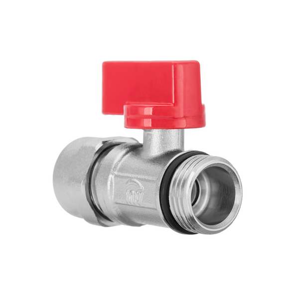 Invena Kurek kulowy MINI z dławikiem ze złączką pex GZ½" x 16mm x 2mm - ZK-57-C15