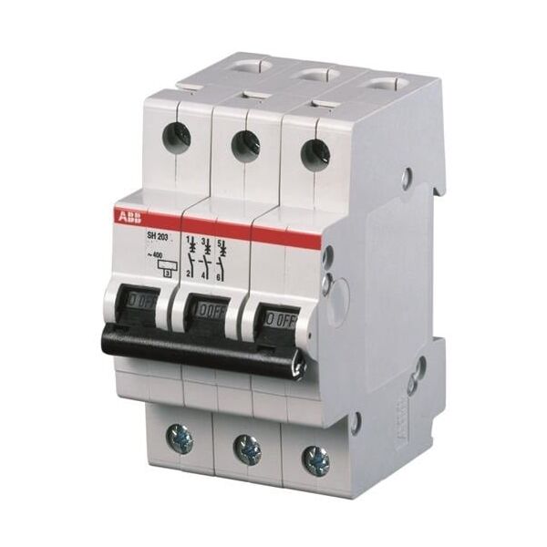 ABB Wyłącznik nadprądowy SH203-C40 3P C 40A 2CDS213001R0404