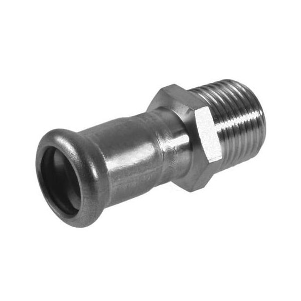 KAN-therm Złączka zaprasowywana 42x3/2" gwint zewnętrzny stal inox - 6190712