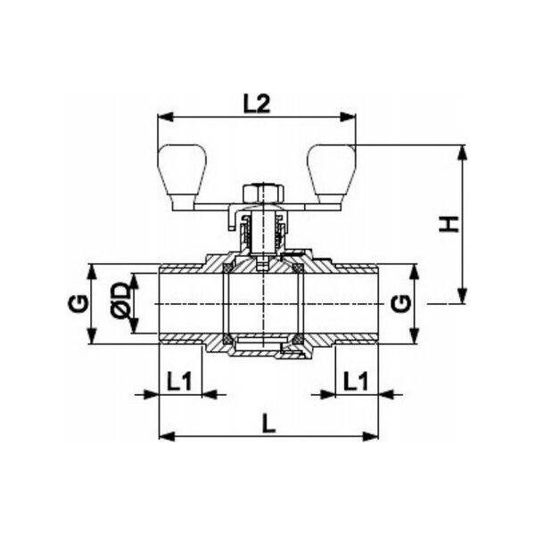 700-420-20 / KFA / ΒΙΔΩΤΗ ΜΠΑΛΛΗ ΒΑΛΒΙΔΑ 3/4 14012430 5907571701457