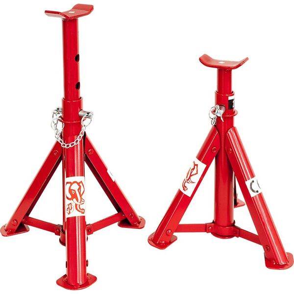 Airpress Zestaw warsztatowy JJ w walizce: podnśnik 2T + podstawy 2T + kliny pod koła (72010)