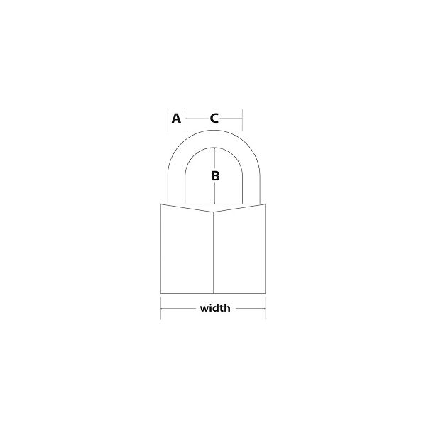 MasterLock Kłódka mosiężna 40mm HS/22mm 6mm (140EURD)