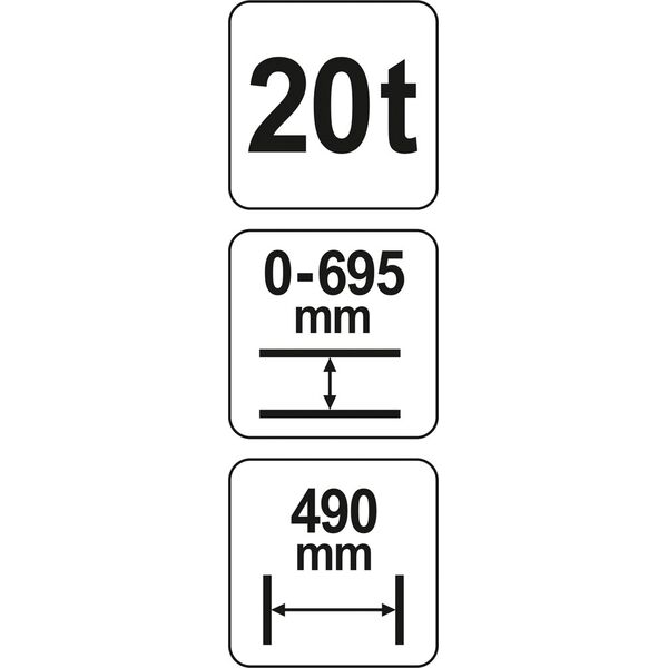 Yato Prasa hydrauliczna 20t - YT-55581