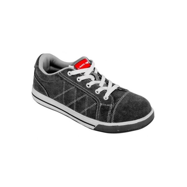 Lahti Pro Półbuty zamszowe SB SRA 46 szaro-czerwone L3040746